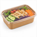 Kraft Food Bowls with Lids | Takeaway & Meal Prep - Image 5
