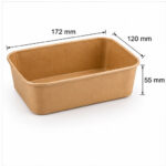 Kraft Food Bowls with Lids | Takeaway & Meal Prep - Image 6