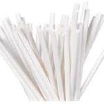 Whitedrop Wide White Paper Straws – Bubble Tea Straws for Thick Drinks & Boba Pearls