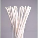 Whitedrop Wide White Paper Straws – Bubble Tea Straws for Thick Drinks & Boba Pearls - Image 2