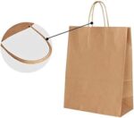 Whitedrop Brown Paper Bags with Twisted Handles | Eco-Friendly Kraft Bags for Parties, Weddings, Lunch, Takeaway, Grocery & Gift Wrapping | 50 PCs - Image 4