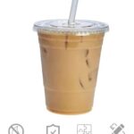 Whitedrop Plastic Smoothie Cups – Clear Reusable Cups | Strong Disposable Cups for Milkshakes, Smoothies, Iced Coffee, Slushies & Bubble Tea