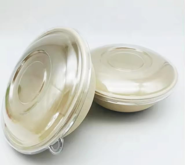 Whitedrop Strong Disposable Paper Salad Bowls with Lids – Eco‑Friendly Takeaway Containers for Fruit & Meals - Image 3