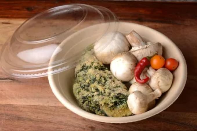 Whitedrop Strong Disposable Paper Salad Bowls with Lids – Eco‑Friendly Takeaway Containers for Fruit & Meals - Image 4