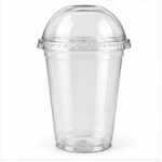 Whitedrop Plastic Smoothie Cups with Dome Lids
