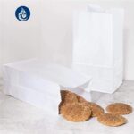 Whitedrop Food Grade White Paper Bags | Grease-Resistant Takeaway Bags for Bakery, Sandwiches, Snacks & Confectionery | Disposable & Recyclable Paper Food Bags - Image 2