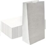 Whitedrop Food Grade White Paper Bags | Grease-Resistant Takeaway Bags for Bakery, Sandwiches, Snacks & Confectionery | Disposable & Recyclable Paper Food Bags