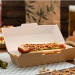 Whitedrop Hotdog Container | Takeaway Hot Dog Tray with Closable Lid | Disposable Food Tray Box for Street Food & Events - Image 6