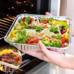 Whitedrop Aluminium Disposable Reusable Foil Food Container with Lids | Oven Safe & Freezer Friendly | Ideal for Meal Prep, Takeaway & Storag - Image 2