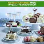 Whitedrop Wooden Toothpicks. Bamboo Cocktail Sticks for Parties, Desserts & Dental Use - Image 2