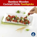Whitedrop Wooden Toothpicks. Bamboo Cocktail Sticks for Parties, Desserts & Dental Use - Image 3