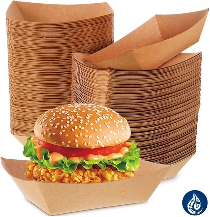 Whitedrop Brown Paper Container | Leak-Resistant Container for Hot & Cold Food | Eco-Friendly & Grease-Resistant - Image 4