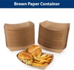 Whitedrop Brown Paper Container | Leak-Resistant Container for Hot & Cold Food | Eco-Friendly & Grease-Resistant - Image 5
