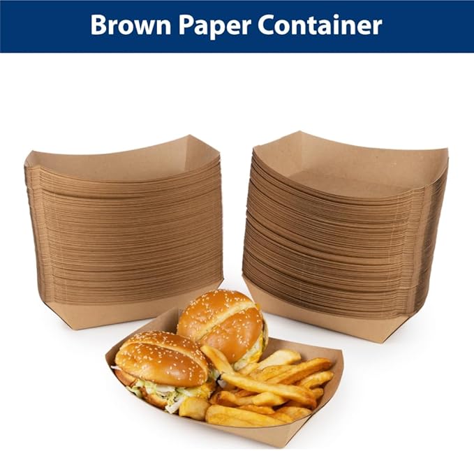 Whitedrop Brown Paper Container | Leak-Resistant Container for Hot & Cold Food | Eco-Friendly & Grease-Resistant - Image 5