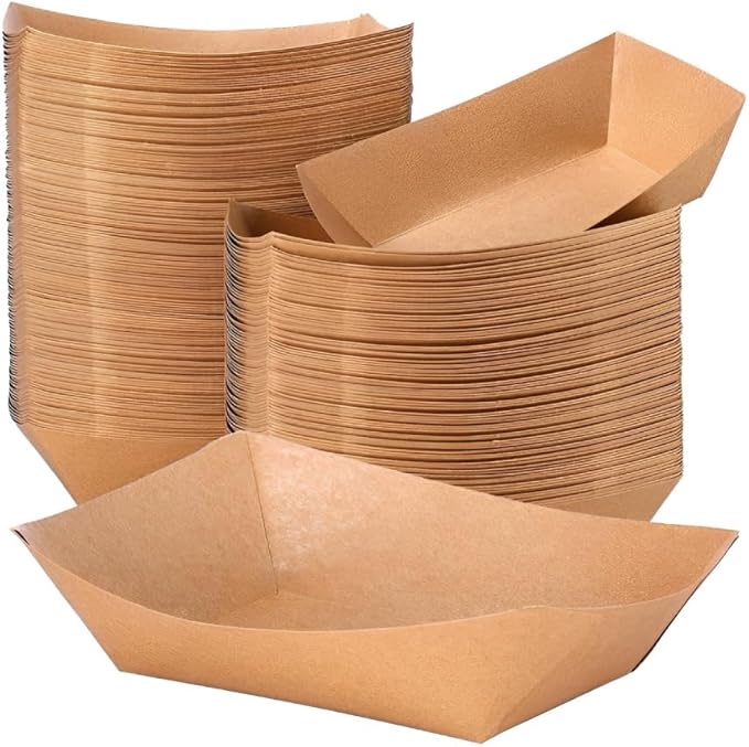 Whitedrop Brown Paper Container | Leak-Resistant Container for Hot & Cold Food | Eco-Friendly & Grease-Resistant