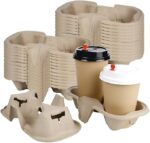 Whitedrop Cup Holder Tray | Disposable Takeaway Cup Carriers for Hot & Cold Drinks | Eco-Friendly, Sturdy Cardboard Cup Holders for Coffee Shops, Events & Deliveries - Image 5