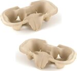 Whitedrop Cup Holder Tray | Disposable Takeaway Cup Carriers for Hot & Cold Drinks | Eco-Friendly, Sturdy Cardboard Cup Holders for Coffee Shops, Events & Deliveries