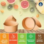 Whitedrop Disposable Paper Bowls | Brown Paper Salad Bowl | Ideal as Fruit Bowl | Eco-Friendly Disposable Bowls, Container for Takeaway, Parties, and Meal Prep | (25 pcs, 300 ML) - Image 3