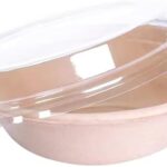 Whitedrop Strong Disposable Paper Bowls with Lids. Sugarcane Bowls for Hot & Cold Foods