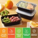 Whitedrop Reusable Meal Prep Containers with Lids – Stackable Lunch Boxes | BPA-Free Food Storage Containers | Microwave, Freezer & Dishwasher Safe - Image 4