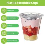 Whitedrop Smoothie Cups – High‑Quality Clear Plastic Cups for Milkshakes, Bubble Tea, Slushies & Cold Drinks - Image 3