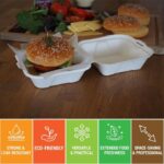Whitedrop Takeaway Burger Boxes | Disposable Cardboard Food Containers | Eco-Friendly Leak Resistant Snack Box for Burger, Chips & Street Food - Image 3