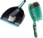 Whitedrop Small Dustpan and Brush Set | Compact Mini Broom & Pan Combo | Comfortable Grip | Ideal for Quick Cleaning in Kitchen, Home, Office & More