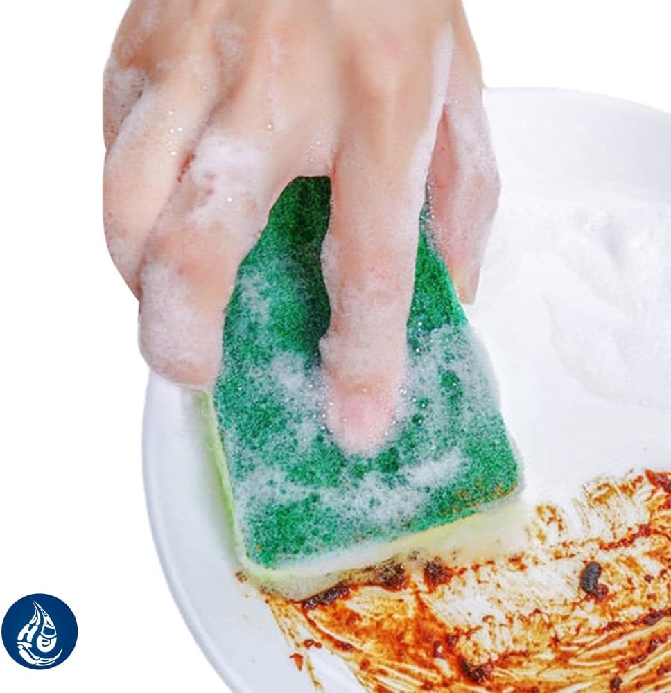 Whitedrop 10 PCS Dish Washing Sponges. Scratch‑Free Cellulose Kitchen Cleaning Sponges - Image 3