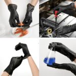 Whitedrop Powder Free Disposable Nitrile Gloves | Powder & Latex Free | Multipurpose Skin Friendly & Tear Resistance Gloves | Pack of 100 Gloves - Image 4