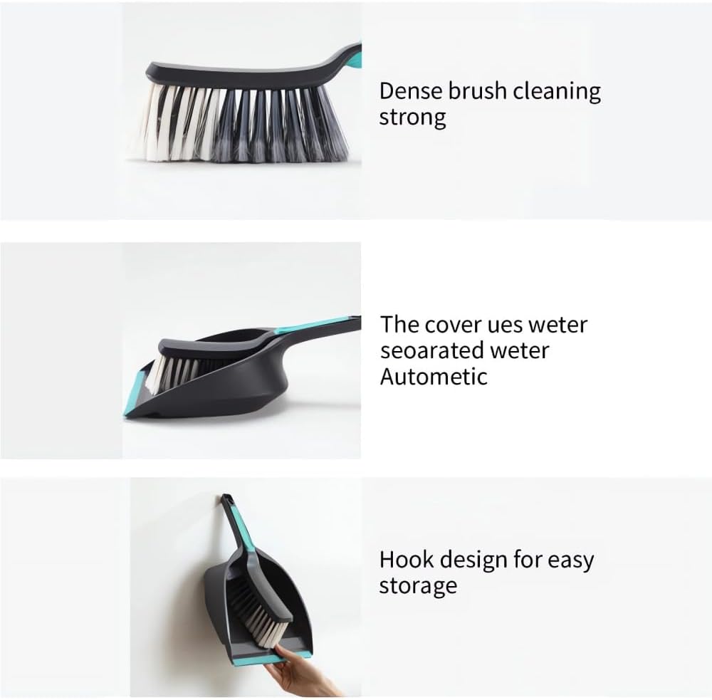 Whitedrop Small Dustpan and Brush Set | Compact Mini Broom & Pan Combo | Comfortable Grip | Ideal for Quick Cleaning in Kitchen, Home, Office & More - Image 5