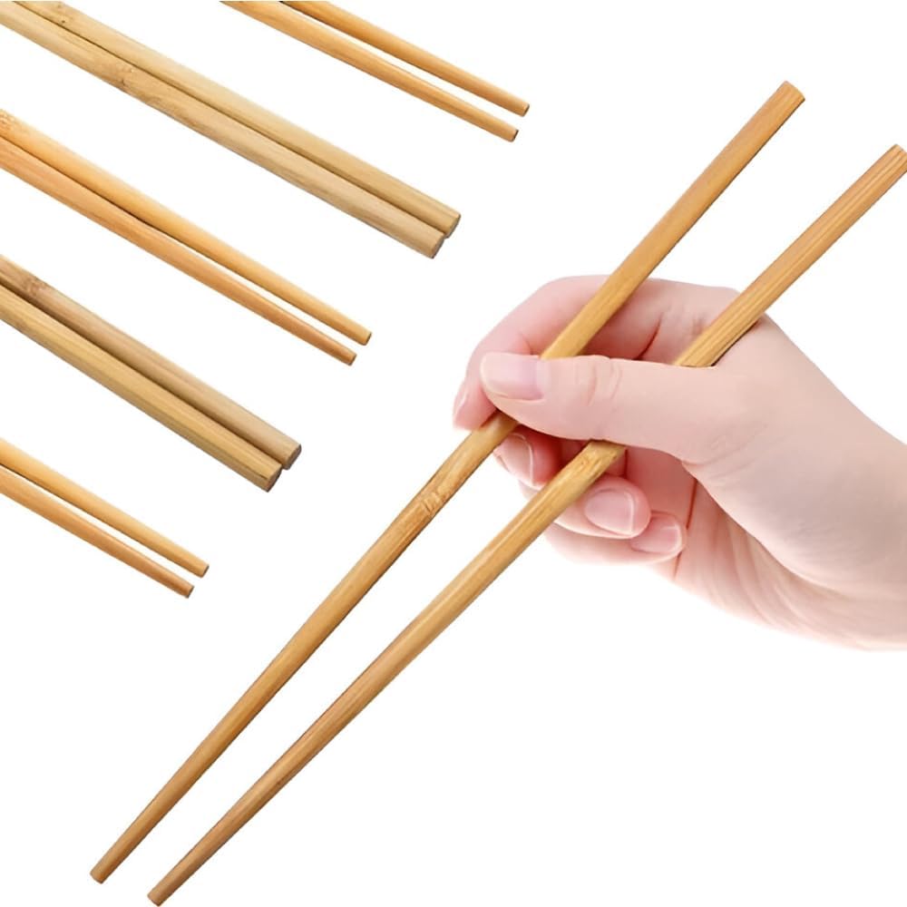 Whitedrop Disposable Wooden Chopsticks – 100 Pairs | Individually Wrapped | Easy-to-Split, Smooth & Splinter-Free | Eco-Friendly Utensils for Takeaway, Restaurants & Home Use - Image 6