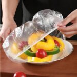 Whitedrop Plastic Fresh Keeping Bags | Elastic Food Storage Covers | Keep Food Fresh | Used for Fruit Preservation and Food Storage | 100 PCS - Image 6