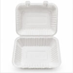 Takeaway Food Containers with Lids – White Leak-Resistant Containers - Image 2