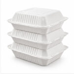 Takeaway Food Containers with Lids – White Leak-Resistant Containers - Image 3